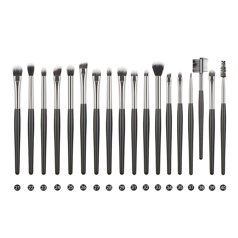Luxury Black Professional Makeup Brush Set
