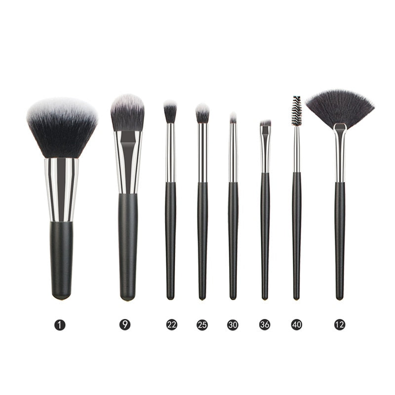 Luxury Black Professional Makeup Brush Set